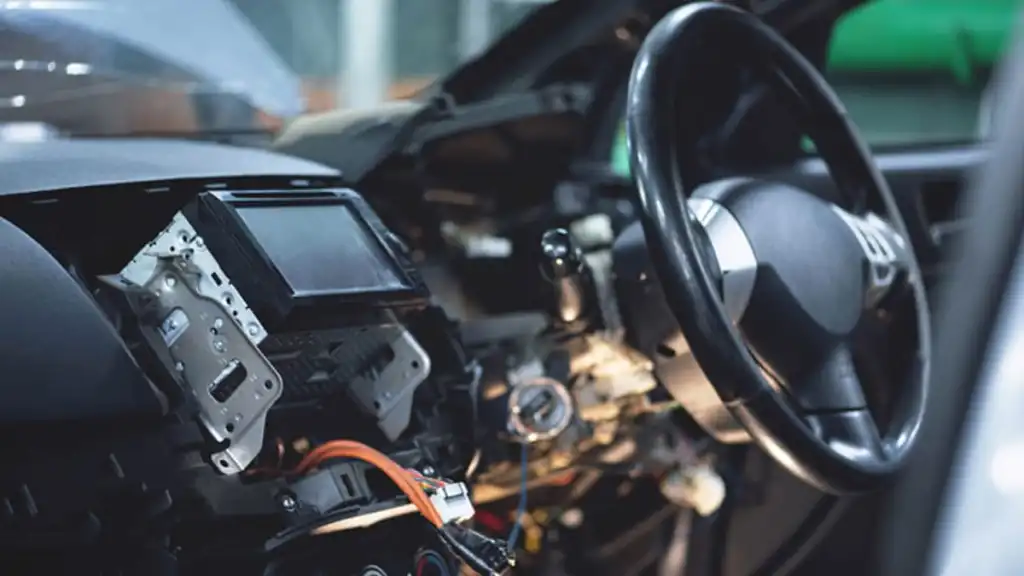 Vehicle dashboard electronics installation